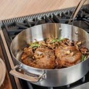 Viking 3-Ply Bonded Stainless Steel 5.25QT Saute Pan w/Lid